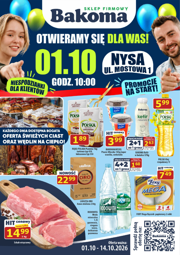 Otwieramy się dla Was!
Promocje na START!
